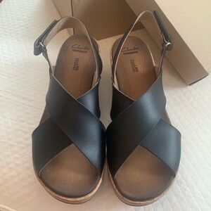 Clarks Wedge Sandals